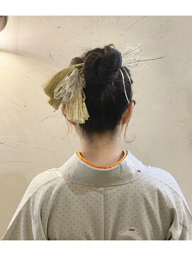 エミュー(emue) 京都　年代 ヘアセット 紐アレンジ  卒業式ヘア 成人式ヘア 中島