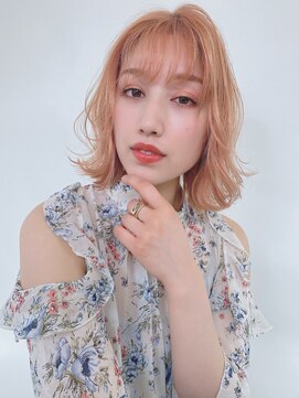 ルービック 和歌山(Rubik's) 大人可愛い小顔くびれミディアム/オレンジベージュ