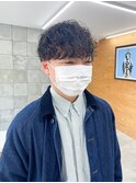 スパイラルパーマ　刈り上げ　パーマスタイル