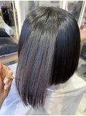 毛先がおさまるストレートパーマ