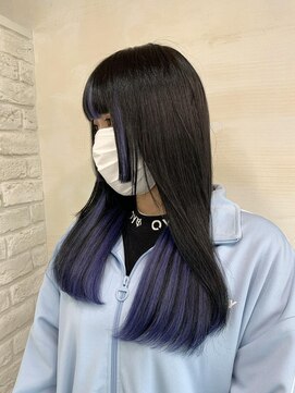 アンククロス 表参道(ANKH CROSS) エクステで作るインナーブルー