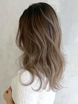 アルバム 渋谷パルコ(ALBUM) バレイヤージュ_チェリーブラウンフェミニンロング_ba354701