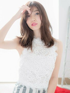 アルバハナレ 横浜(αlba HANARE) 関内/髪質改善/かきあげバング×大人エアリーミディ♪a