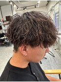 波巻きスパイラルパーマメンズマッシュパーマツイストパーマ