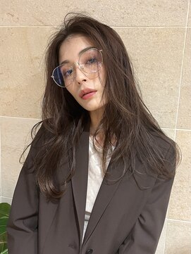 ビュートリアム265(BEAUTRIUM 265) モカブラウン 流れる顔まわりレイヤーカット 大人レイヤーロング