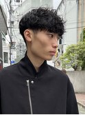 ツイストスパイラルパーマショートパーママッシュパーマ黒髪