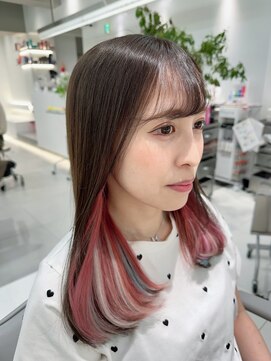アールプラスヘアサロン(ar+ hair salon) ユニコーンカラーエクステ