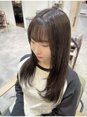 ロングレイヤー・くすみカラー