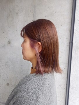 ロペヘアリッシェル(LOPE hair Richel) 【Richel/オーハシ】キャラメルブラウン×ホワイトピンク