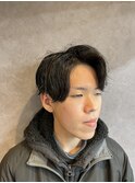 清潔感のある爽やかなアップバング×ツイストスパイラルパーマ!