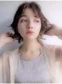 大人かわいいショートボブ【イルミナカラー・グレージュ】