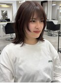 ミディアム レイヤー 髪質改善 艶カラー 博多美容室