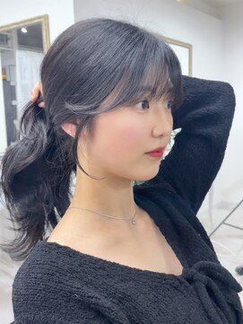 クレム 博多駅店(ChLem) 顔まわりレイヤー 艶カラー 暗髪 韓国風 髪質改善 福岡美容室