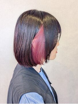イリエヘア 川口(irier hair) 2025トレンド♪ピンクインナーカラーレイヤーボブ【薬師神】