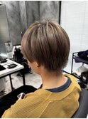 ミルクティーベージュ×メンズヘア