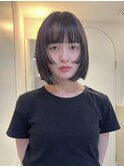 天神大名顔周りレイヤーカットミディアムボブタッセルボブ今泉