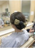 お祭りヘアセット