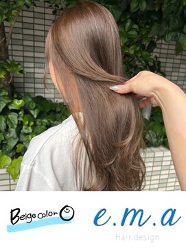 エマヘアデザイン(e.m.a Hair design) ベージュカラー