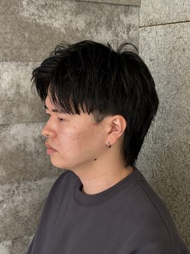 ニアウ 伊勢崎連取店(Niau) スパイキーショートツイストスパイラルパーマアップバング眉毛