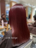 アース 武蔵境店(HAIR & MAKE EARTH)&nbsp;武蔵境で楽しむピンクベージュカラー｜ツヤ深みを両立した大人色
