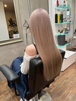 ヘアプレイスソル (HAIR PLACE SoL)&nbsp;ブリーチカラー/ミルクティーベージュ/ストレートロング