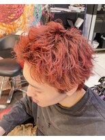 ニューヨークニューヨーク 海老江店(NYNY) 短髪×レッドカラー