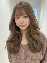 アイトーキョーエス 渋谷(AI TOKYO S)&nbsp;ブリーチなしダブルカラーヘーゼルベージュイルミナカラー透明感