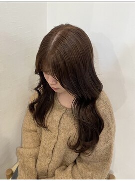 エイチ(H) レイヤーボブヘアカラーバレイヤージュ50代くるみちゃんヘア