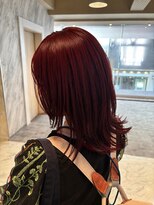 ブラン バイ アールオー(Blan by Ro)&nbsp;ブリーチなしボルドーカラー×ミディアムレイヤー