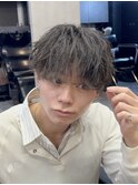 ツイストシャドウパーマ×ショートマッシュ