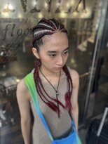 バイブアンドアネックス(VIBE & ANNEX)&nbsp;エクステありコーンロウ6本