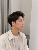 Men's LOOPA【メンズルーパ】三宮/元町/メンズパーマ/曲がる縮毛矯正/眉毛カット&nbsp;アップバング/メンズショート/短髪/茶髪/神戸/三宮