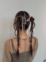 ミンクスオーバー(MINX OVER)&nbsp;【ヘアセット】タイト編み下ろし/東京駅ヘアセット/ヘアアレンジ