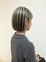 ナゴミノヒトトキ(NAGOMI NO HiTOTOKi)&nbsp;20.30.40代/コンパクトボブ/ハイライトクリアグレージュ（仙台）