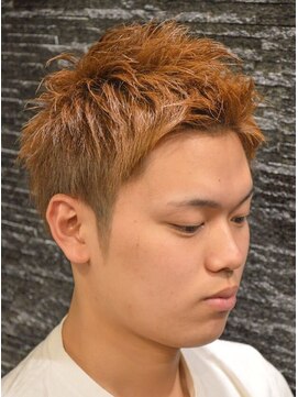 プレミアムバーバー 銀座店(PREMIUM BARBER produce by HIRO GINZA) アップバングツーブロックショート