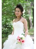 ブライダルヘア　森の妖精メイク