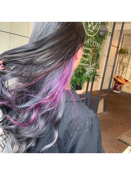 ダブル アンダーバー サロン(W_SALON) 【W_SALON 河原町】ポイントユニコーンカラー