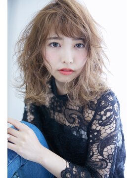 フィガロ ミリー 北生駒店(Figaro Mily) 【figaro】ゆるかわフェミニンミディウェーブ