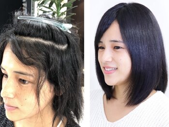 ヘアーアクシス(HAIR AXCIS)の写真/【千歳烏山駅2分】一時的ではない、生涯を通して健康で美しい髪を持続させられるような施術を提供します。
