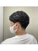 オールバックショート