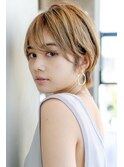 大人かわいい前髪セシルカットココアブラウンフリンジウェーブ