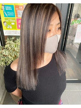 ガルボ ヘアー(garbo hair) #オススメ#人気#ハイライトカラー#ストレートヘア#高知美容室