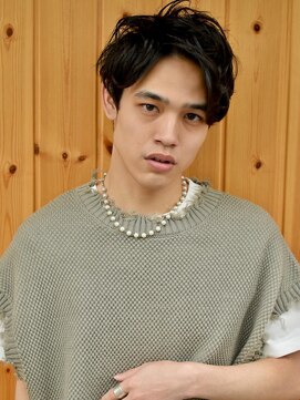 ブゾン(buZon) アップバングショート×無造作パーマ