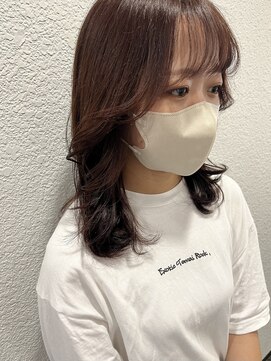 ネオリーブカップ 町田店(Neolive capu) 韓国風レイヤー ＊ ピンクブラウン【neolivecapu町田店】