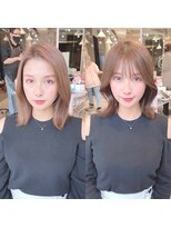 ミラリー トウキョウ(Mirareee Tokyo)&nbsp;20代30代40代◎韓国ヘアー顔周りレイヤー青髪似合わせカットロブ