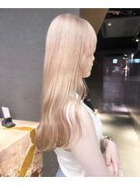 ペレ 栄店(PELE) 斜めバング/グレージュカラー/デザインカラー/栄/名駅