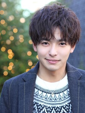 リップス 渋谷(LIPPS) センターパートスパイラルパーマヘア