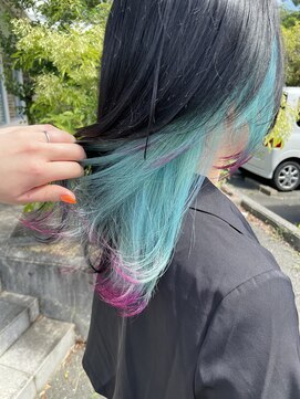 テクライズ 豊橋店(TECHRISE) ☆ロングウルフ、ウルフカット、インナーカラー、裾カラー☆