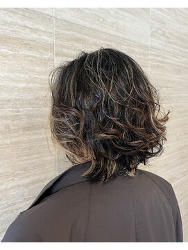 ヘアー スニップ(hair snip) レイヤースパイラルハイライトパーマ【上桂/桂】