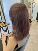 アテ(ate) 20代30代40代大人可愛いシアーピンク透明感ストレート